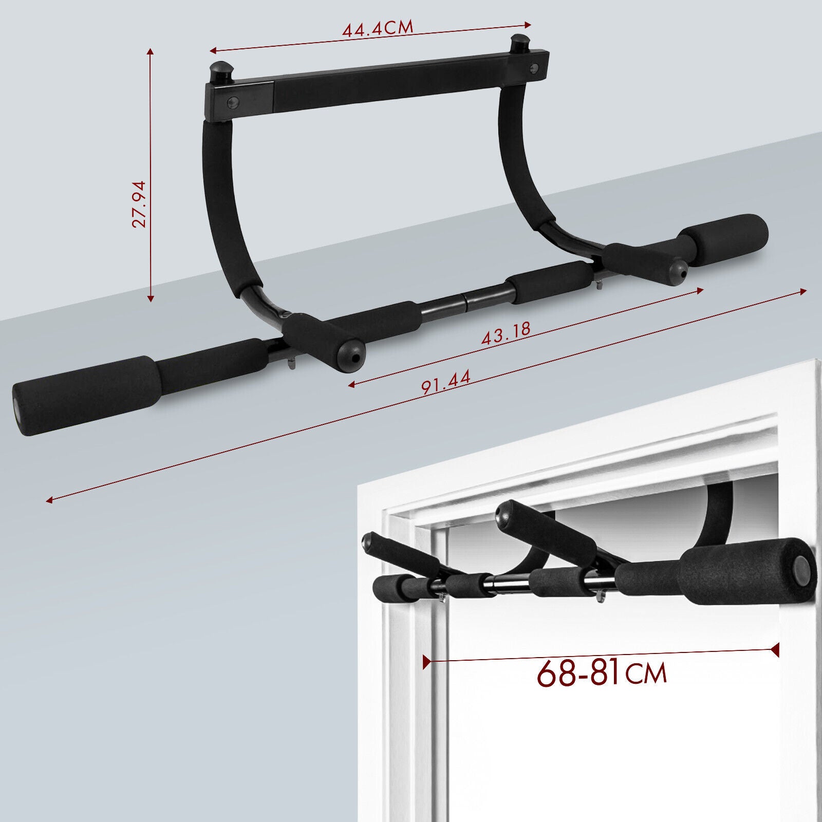 Doorway Pull-Up Bar for Fitness & Strength Training