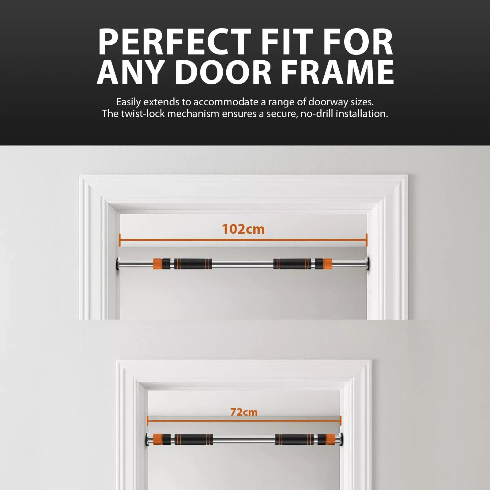 Adjustable Doorway Pull-Up Bar for Home Workouts