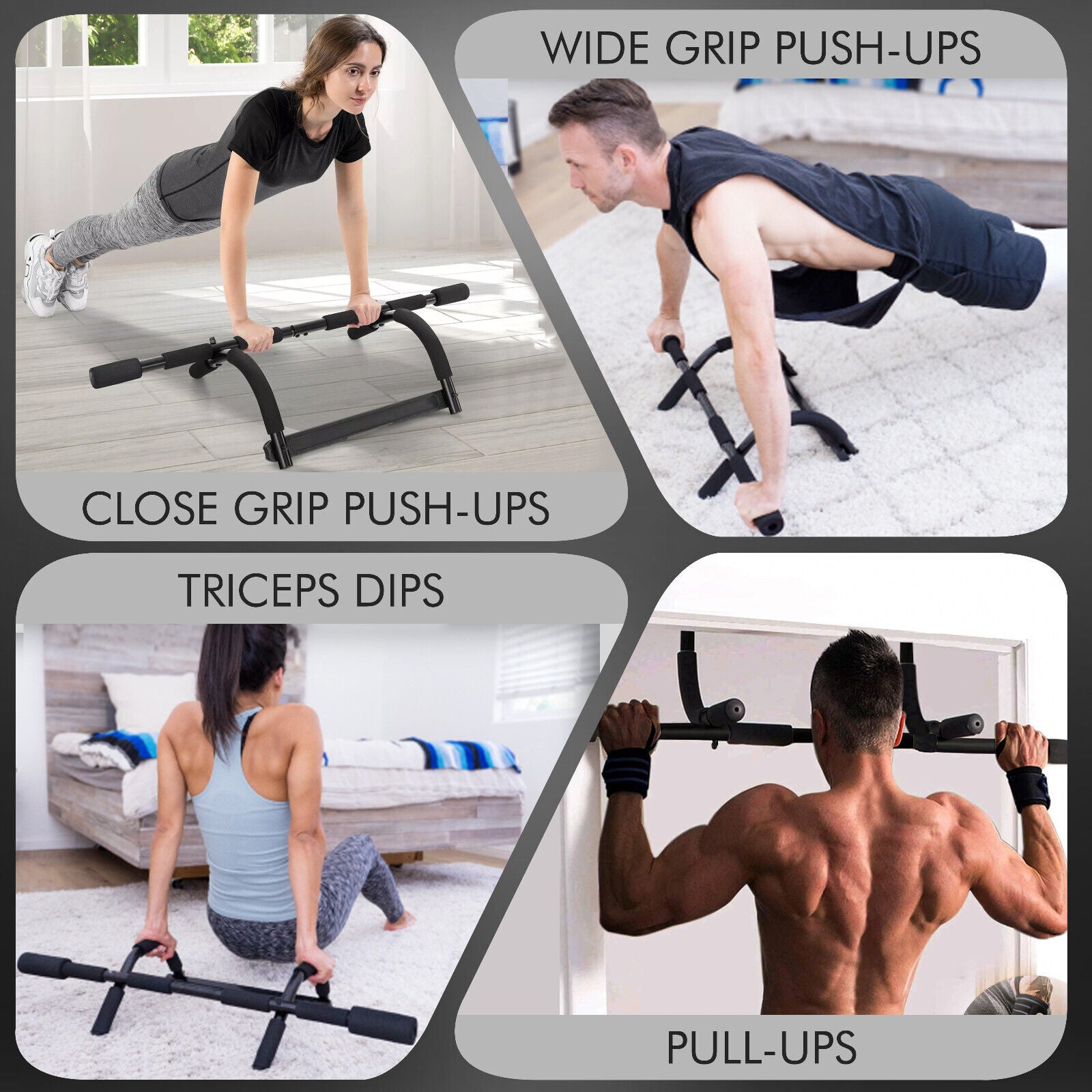 Doorway Pull-Up Bar for Fitness & Strength Training