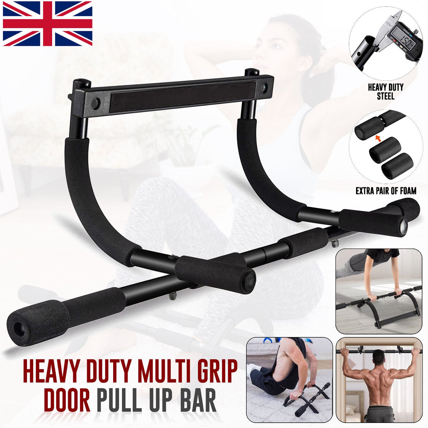 Doorway Pull-Up Bar for Fitness & Strength Training
