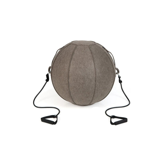 Anti-Burst Exercise Ball with Cover Handle and Resistance Bands