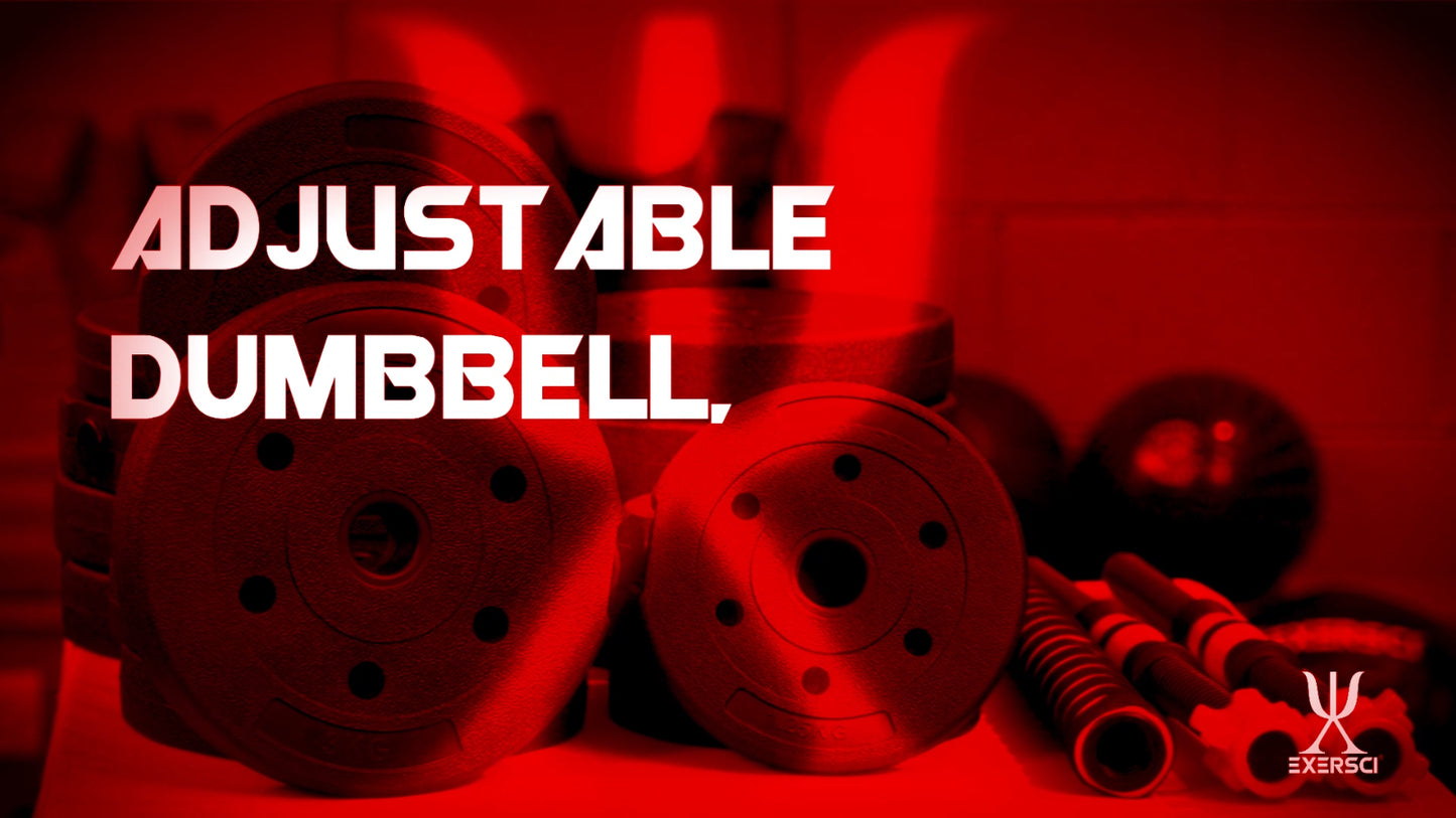 Adjustable Dumbbell & Barbell Set (20Kg/30Kg/40Kg)