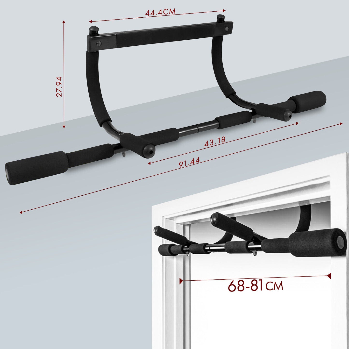 Doorway Pull-Up Bar for Fitness & Strength Training