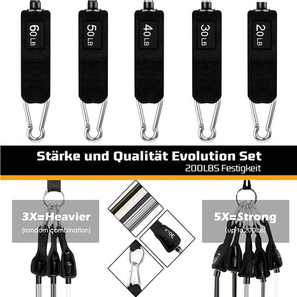 Tension Pull Rope Resistance Bands Set