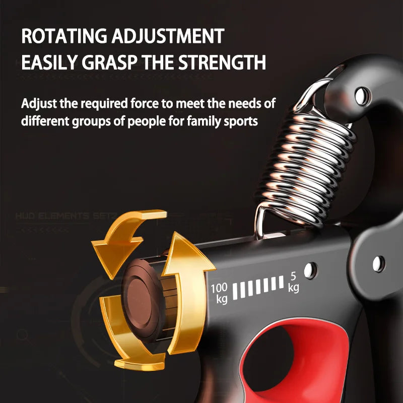 Adjustable Grip Strengthener for Hand & Wrist Exercise (5–100Kg)
