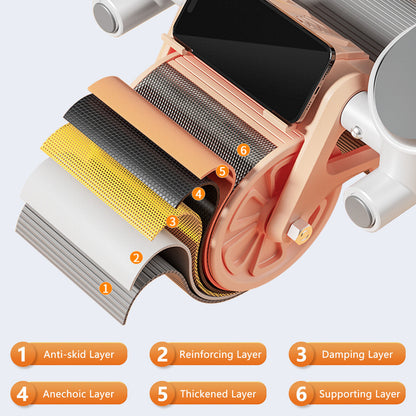 Automatic Rebound AB Roller with Elbow Support & Anti-Slip Design