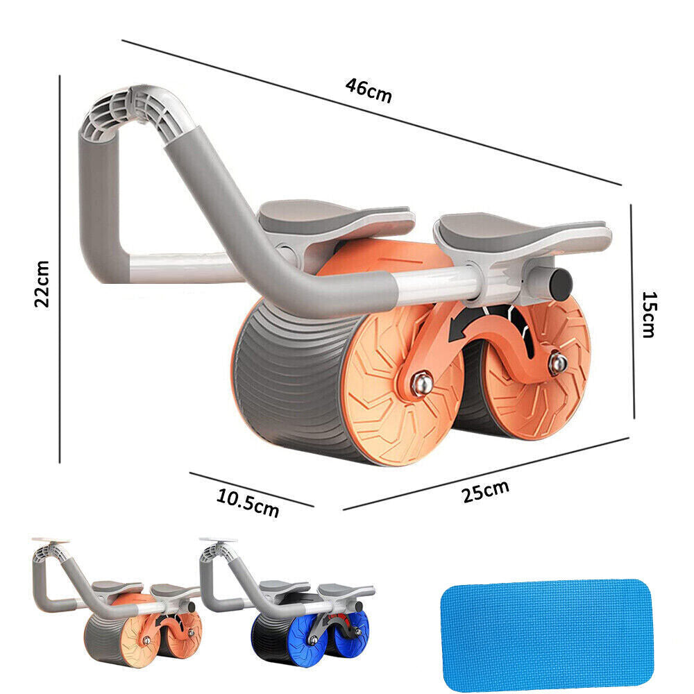 Automatic Rebound AB Roller with Elbow Support & Anti-Slip Design