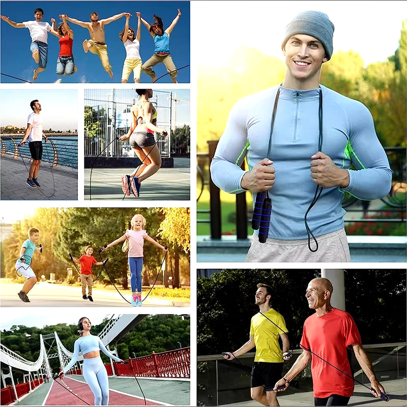 Tangle-Free Speed Jump Rope with Bearings