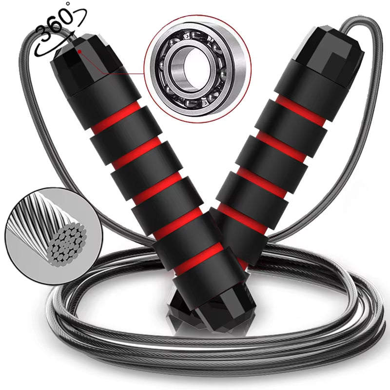 Tangle-Free Speed Jump Rope with Bearings