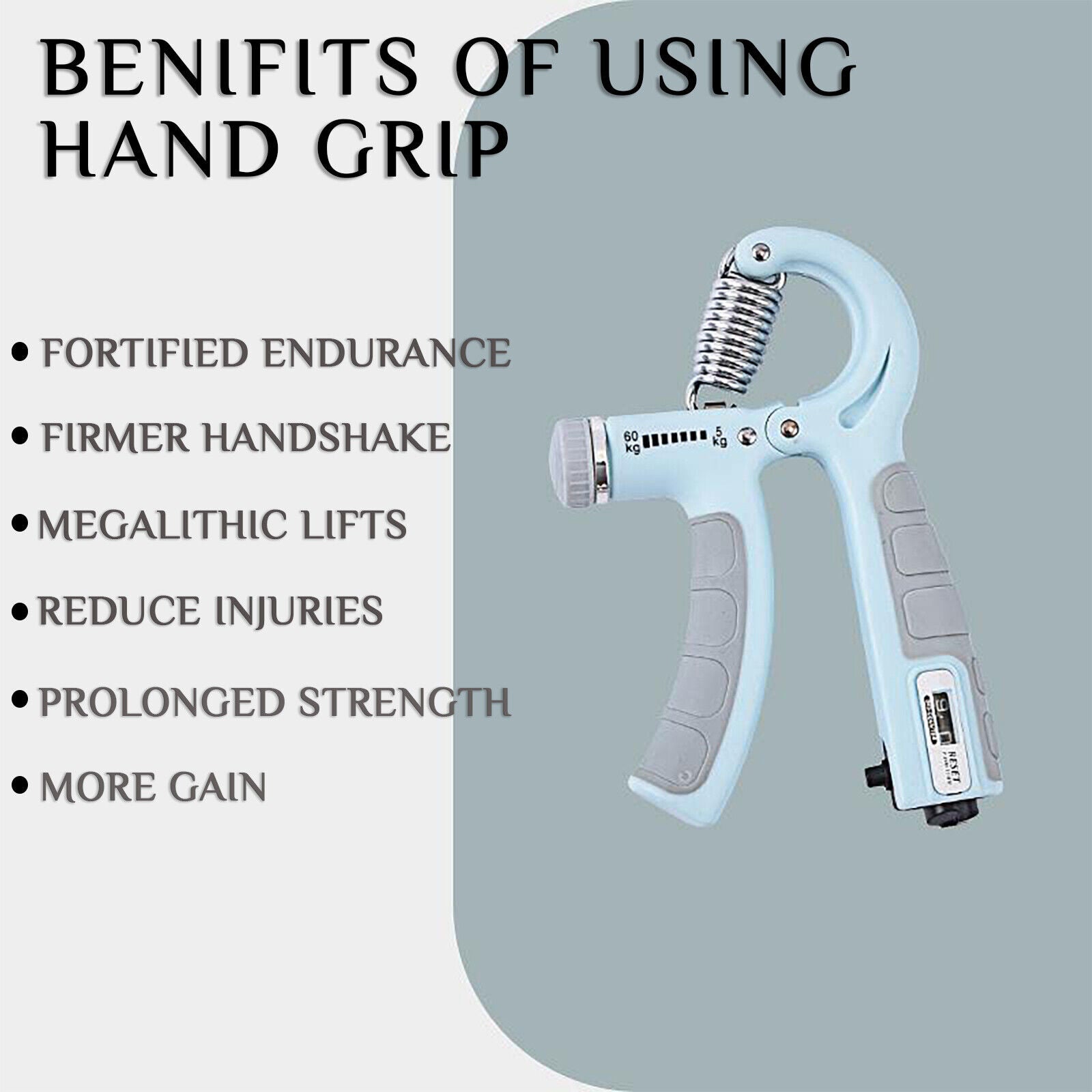 Adjustable Hand Grip Strengthener (5–60kg)