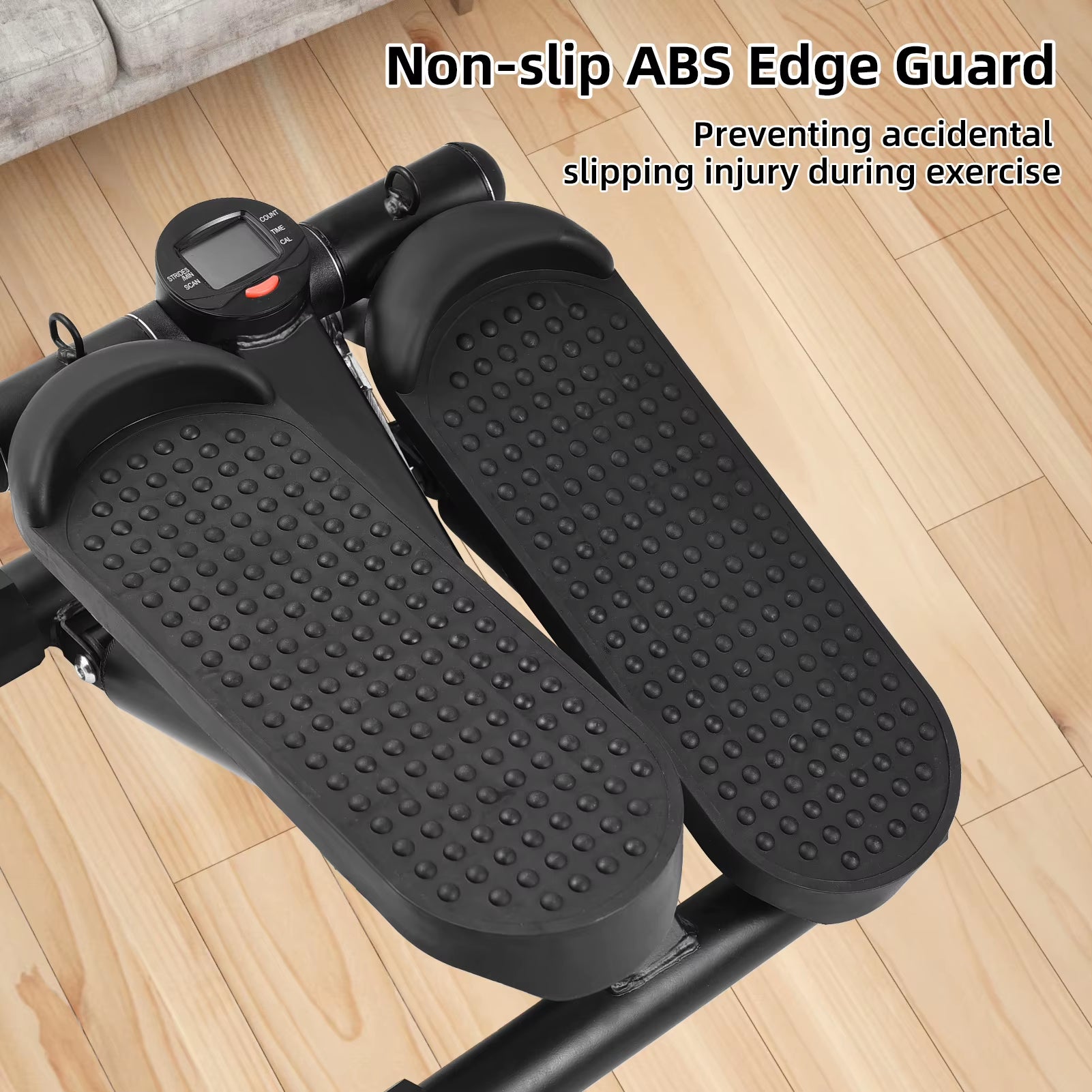 Mini Stair Stepper with Resistance Bands & LCD