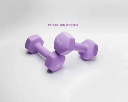 Neoprene Dumbbell Pair for Home & Gym Fitness