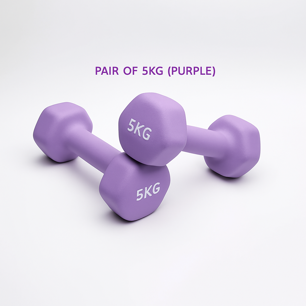 Neoprene Dumbbell Pair for Home & Gym Fitness
