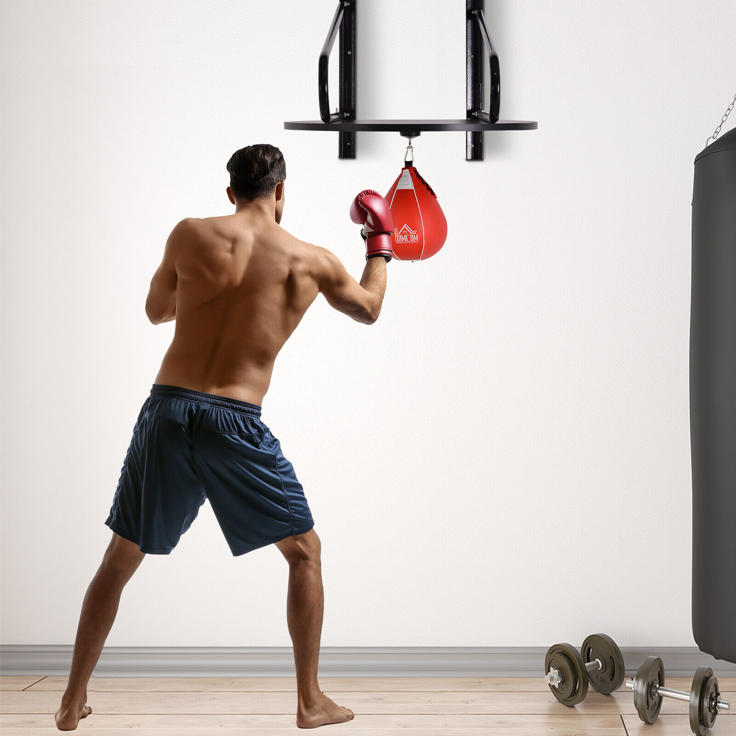 Wall-Mounted Speedball Boxing Platform Set