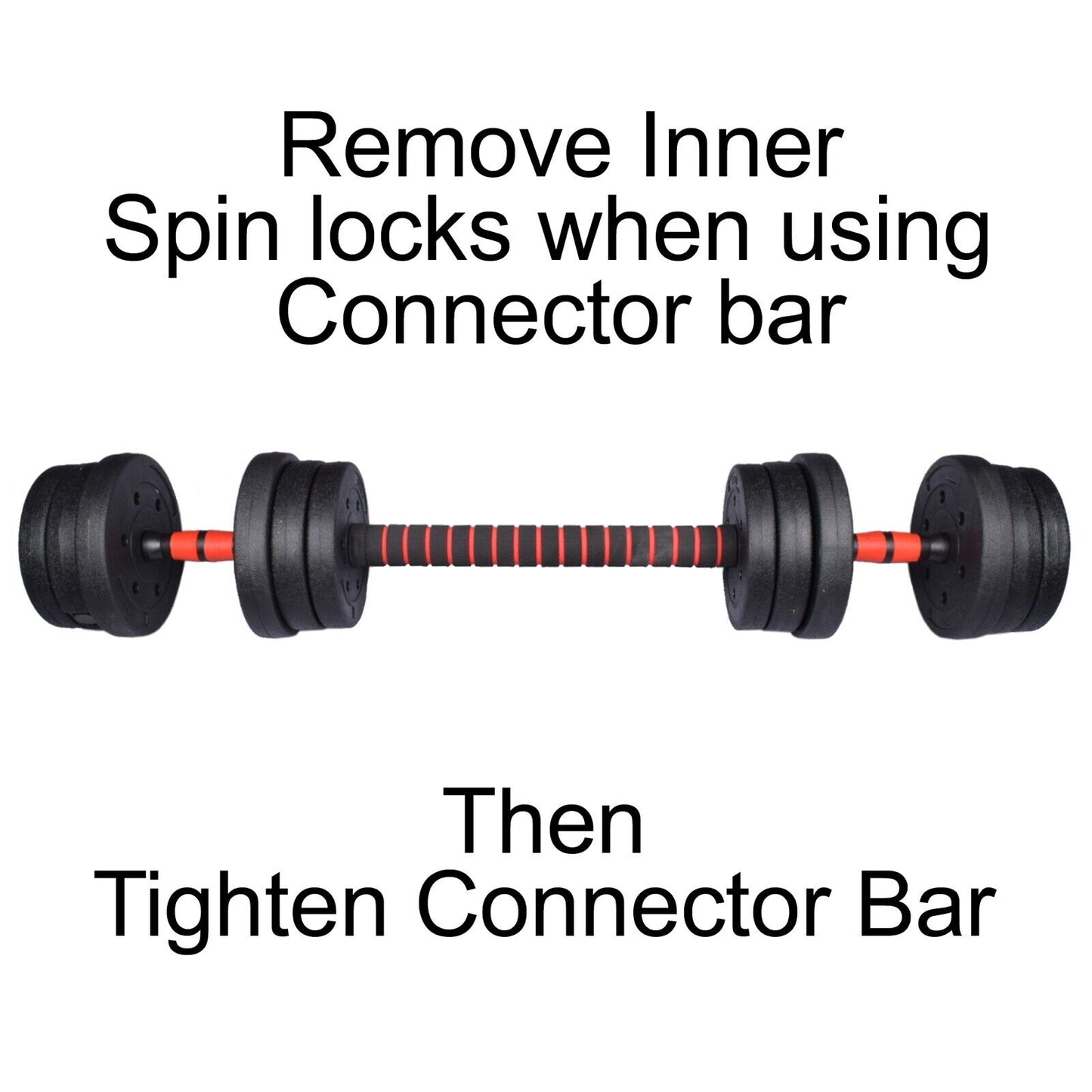 Adjustable Dumbbell & Barbell Set (20Kg/30Kg/40Kg)