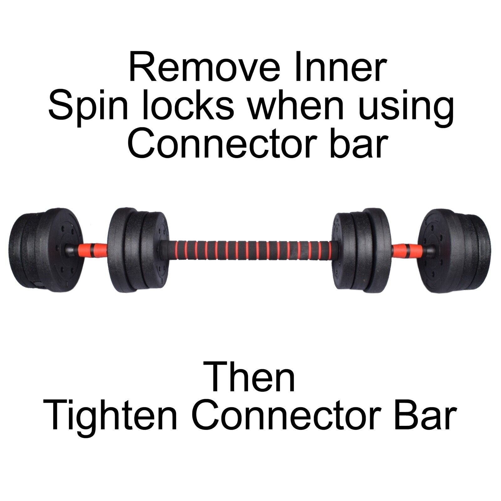 Adjustable Dumbbell & Barbell Set (20Kg/30Kg/40Kg)