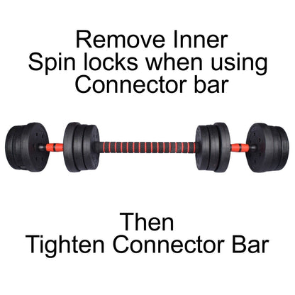 Adjustable Dumbbell & Barbell Set (20Kg/30Kg/40Kg)