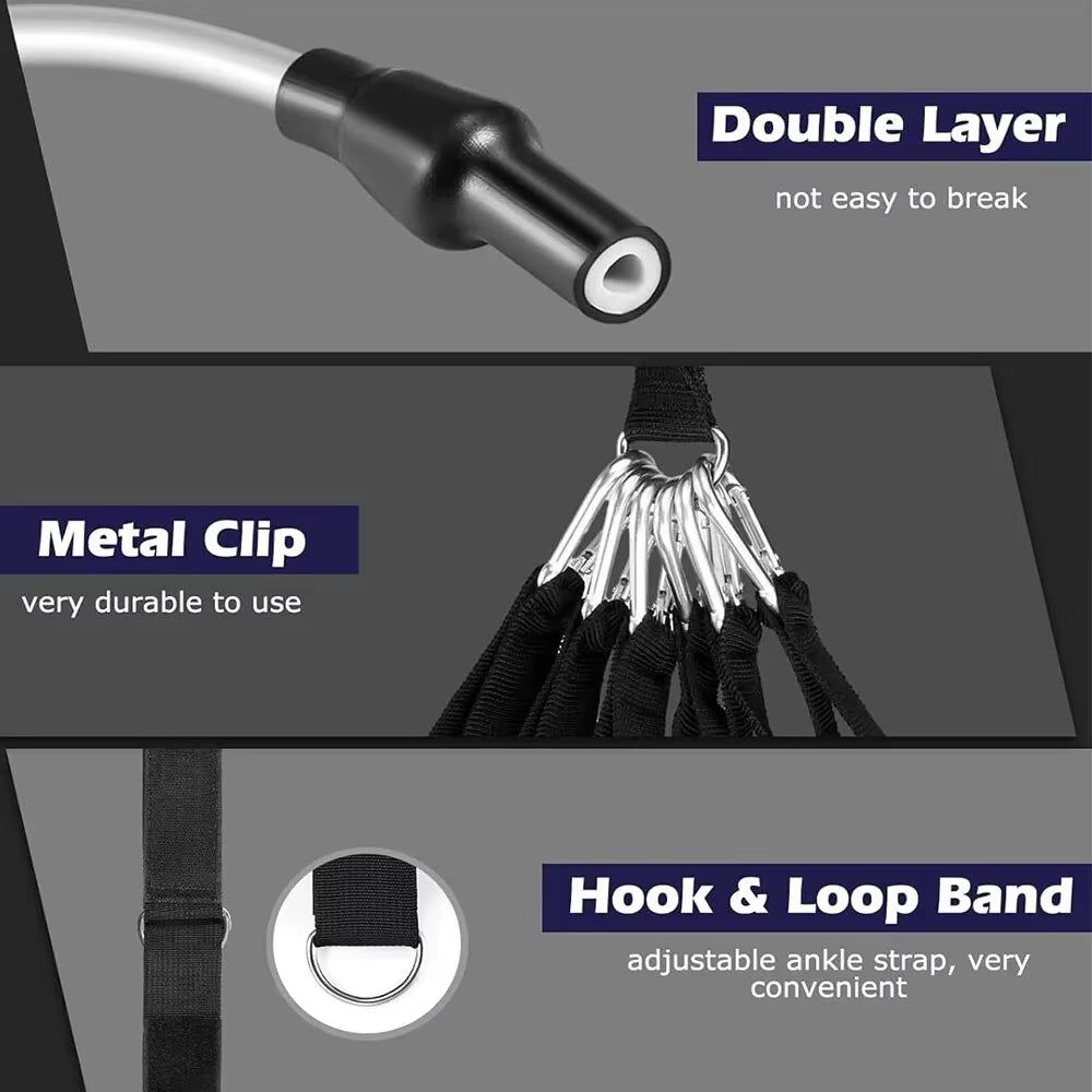 Tension Pull Rope Resistance Bands Set