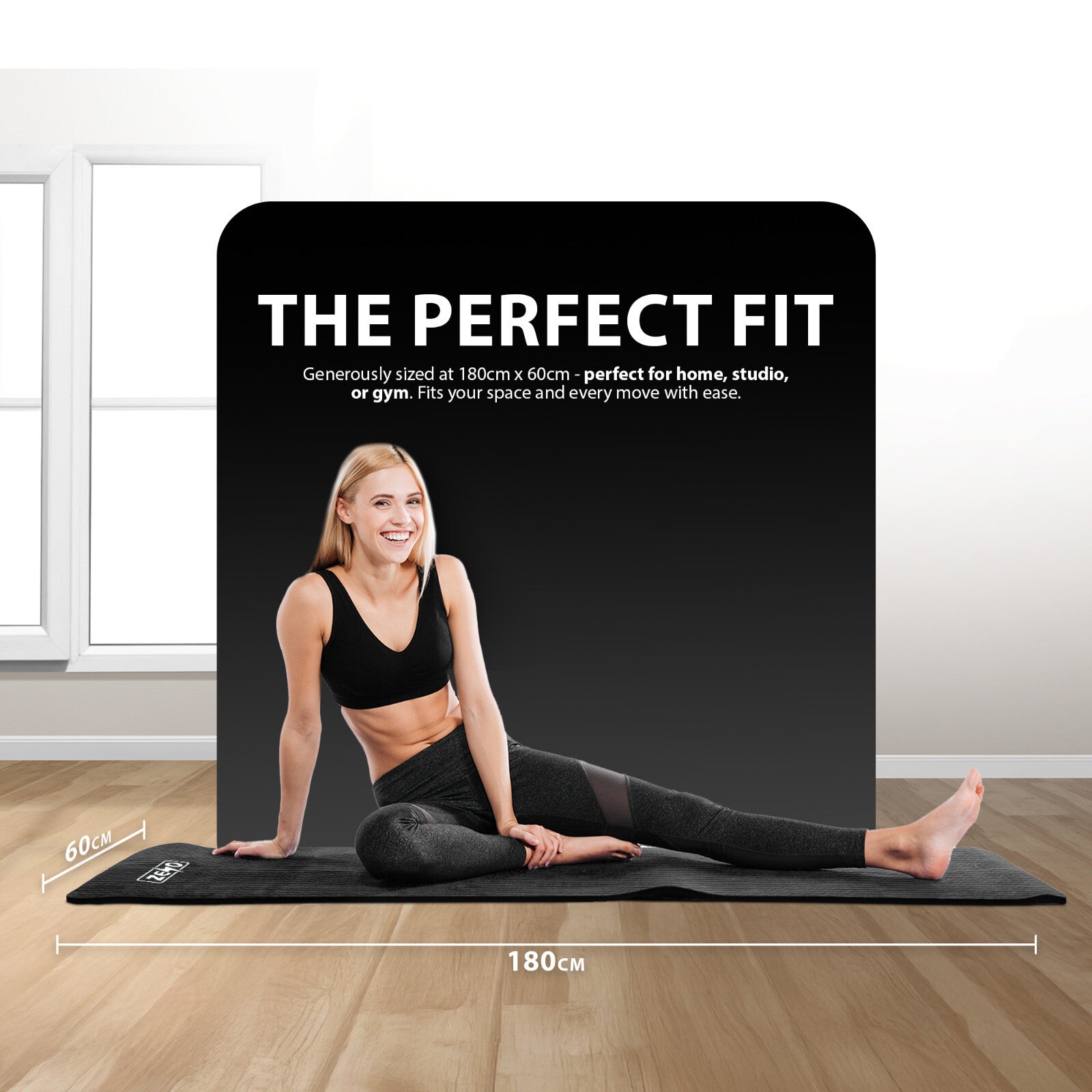 10mm Thick Non-Slip Yoga Exercise Mat