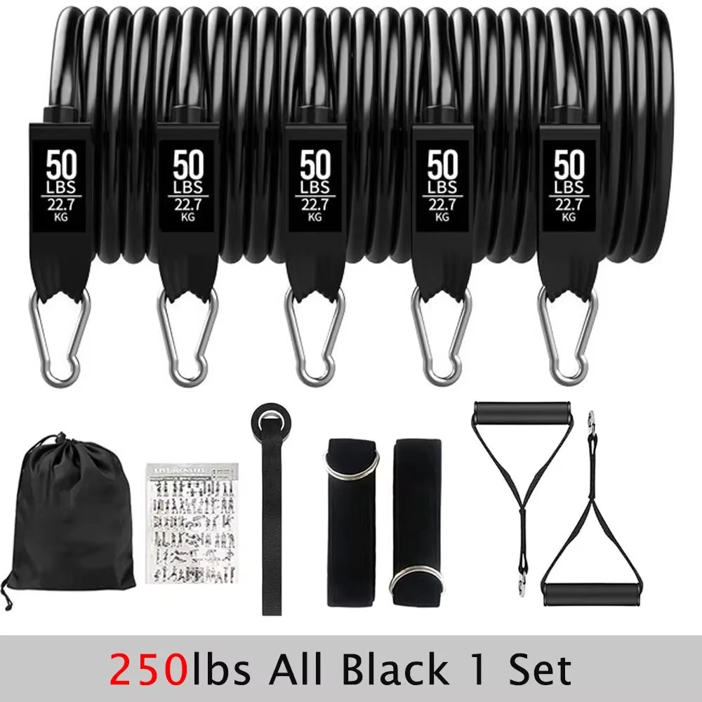 Tension Pull Rope Resistance Bands Set