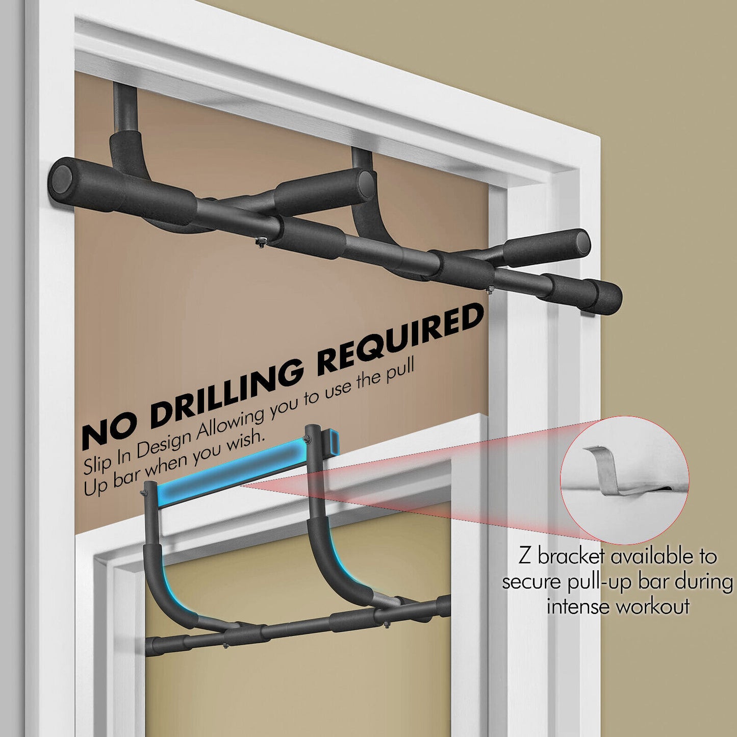 Doorway Pull-Up Bar for Fitness & Strength Training
