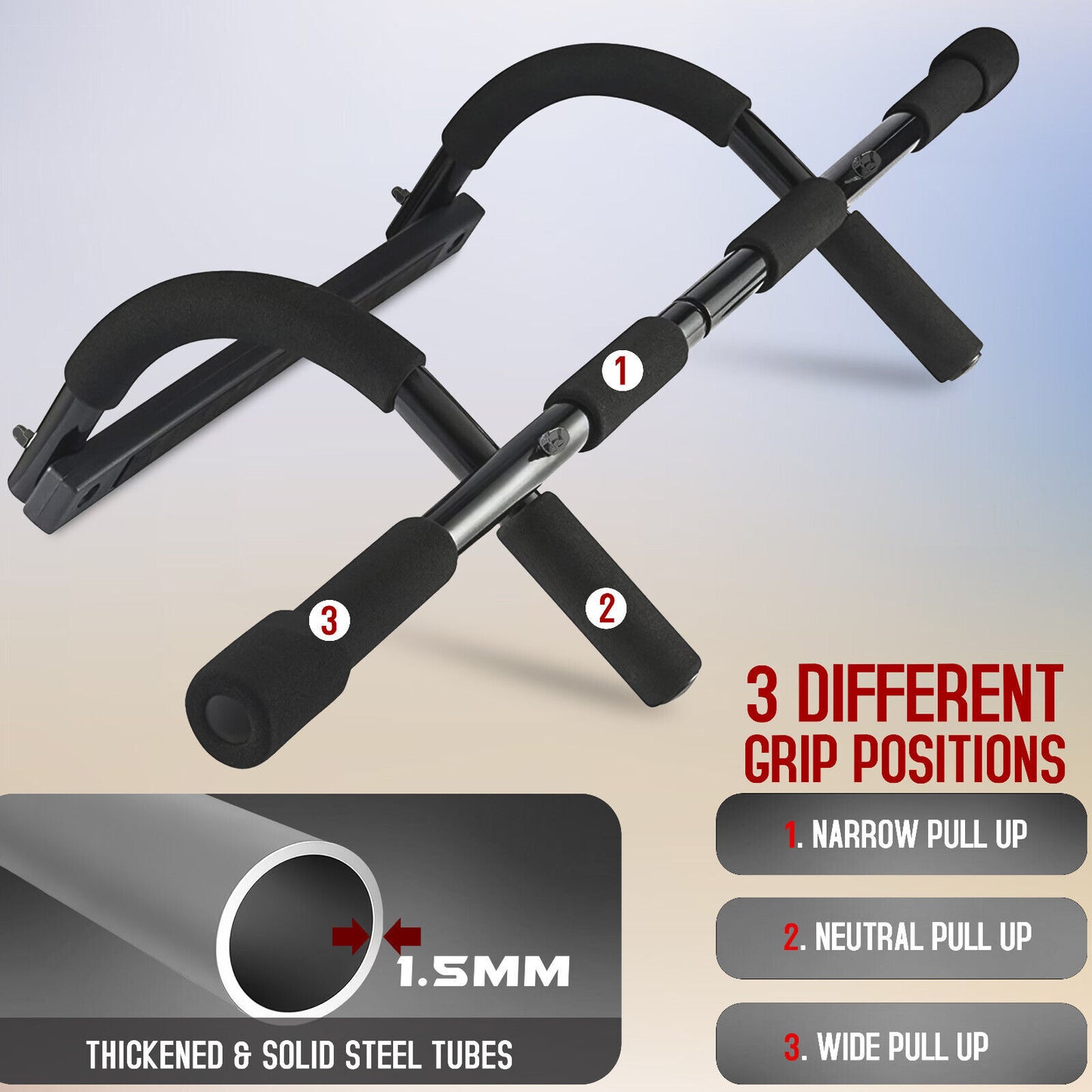 Doorway Pull-Up Bar for Fitness & Strength Training